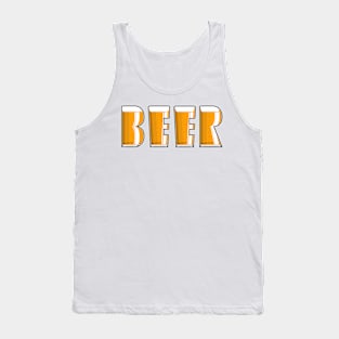 Beer Typography Tank Top